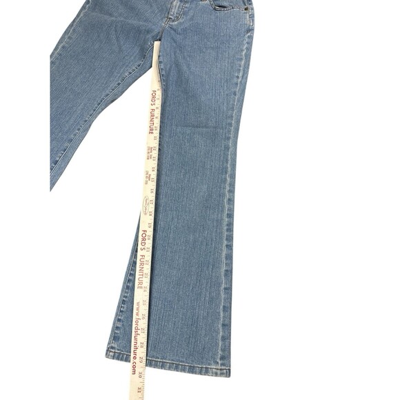 Lauren Jeans Co. By Ralph Lauren Bootcut Jeans Light Wash Mid Rise Size 6 Preppy - Picture 7 of 9